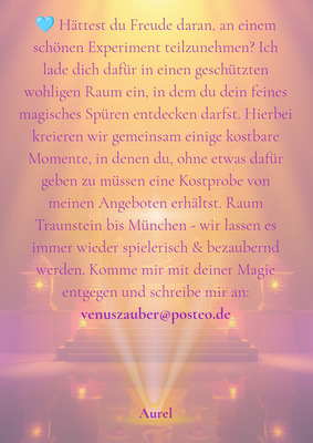 Rosenheim;Liebestrainer;Sinnliche Massage;Wellness-Massage;Body-to-Body-Massage